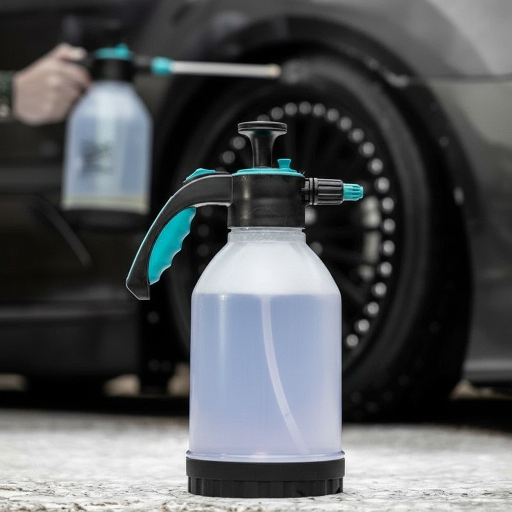 Clean spray bottle without text