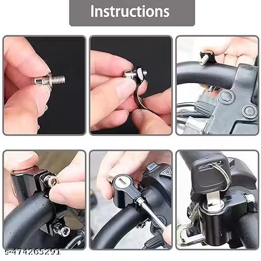 Strong Alloy Helmet Lock