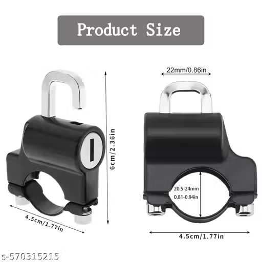 Strong Alloy Helmet Lock